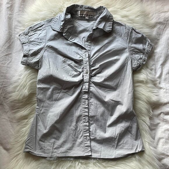 Y2K Vintage Grey Costa Blanca Button Up - Picture 1 of 8